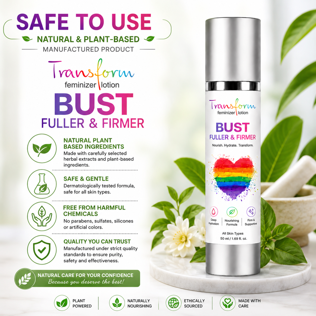 Transform Bust Fuller & Firmer Feminizer Lotion 50ml — photo 4