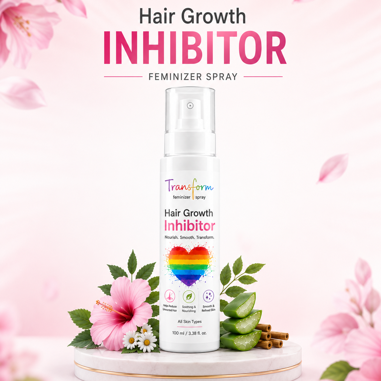 Transform Feminizer Spray – Hair Growth Inhibitor 100 ml