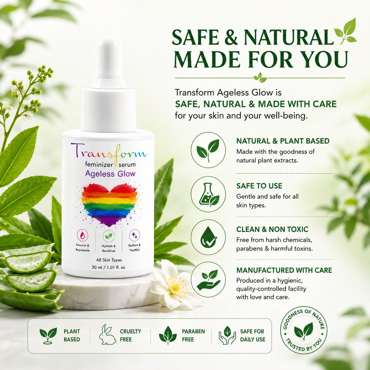 Transform Ageless Glow Feminizer Serum 30 ml — photo 4